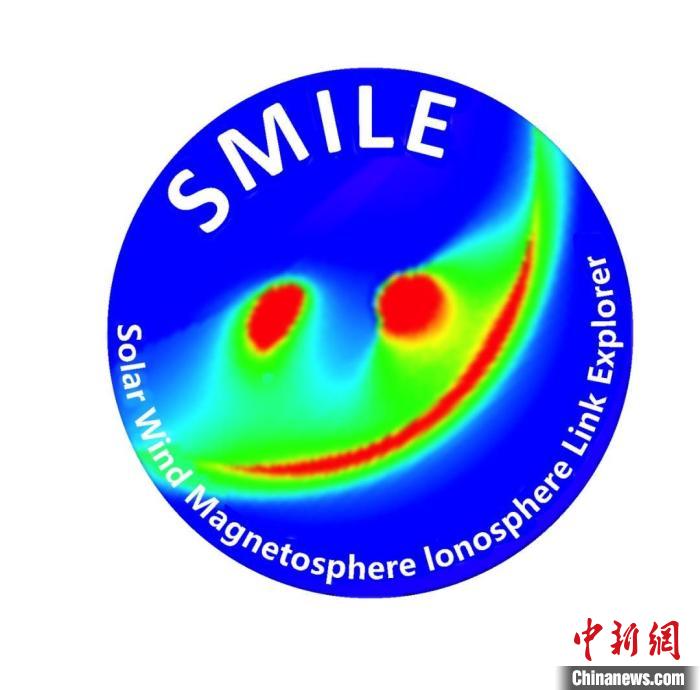 中歐聯(lián)合“微笑”衛(wèi)星(SMILE)任務(wù)標(biāo)識(shí)?！≈锌圃簢?guó)家空間科學(xué)中心 供圖