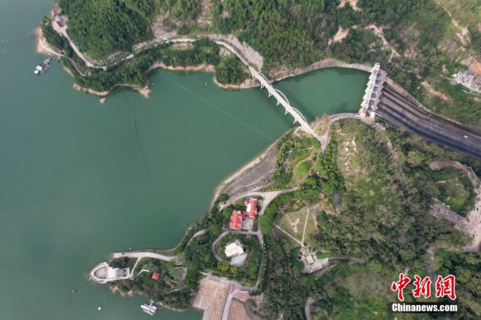 資料圖：俯瞰福建向金門供水工程水源地——泉州山美水庫(kù)。王東明 攝
