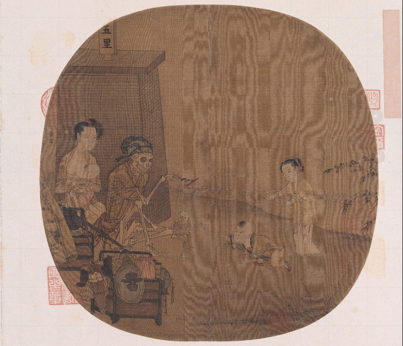 南宋名畫《骷髏幻戲圖》。圖片來源：故宮博物院官方網(wǎng)站