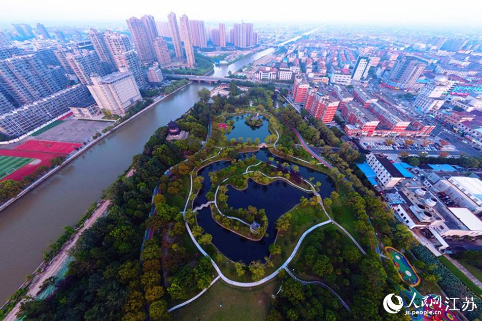 如東縣城市綠化建設(shè)項目一景。如東縣委宣傳部供圖