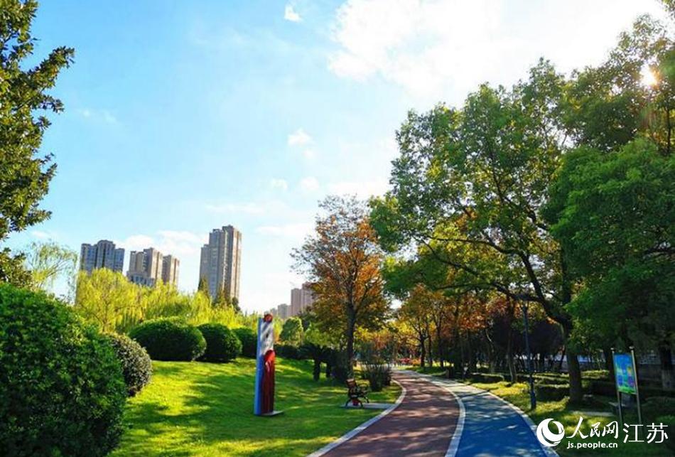 如東縣城市綠化建設項目一景。如東縣委宣傳部供圖