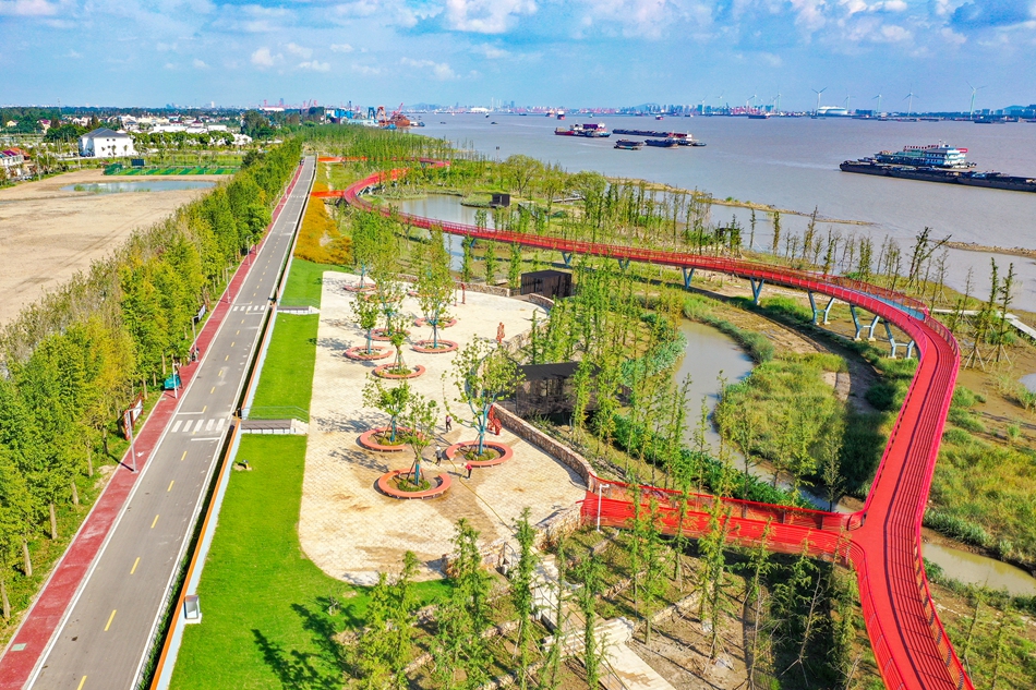 漁憶長江濕地生態(tài)公園。盛義攝