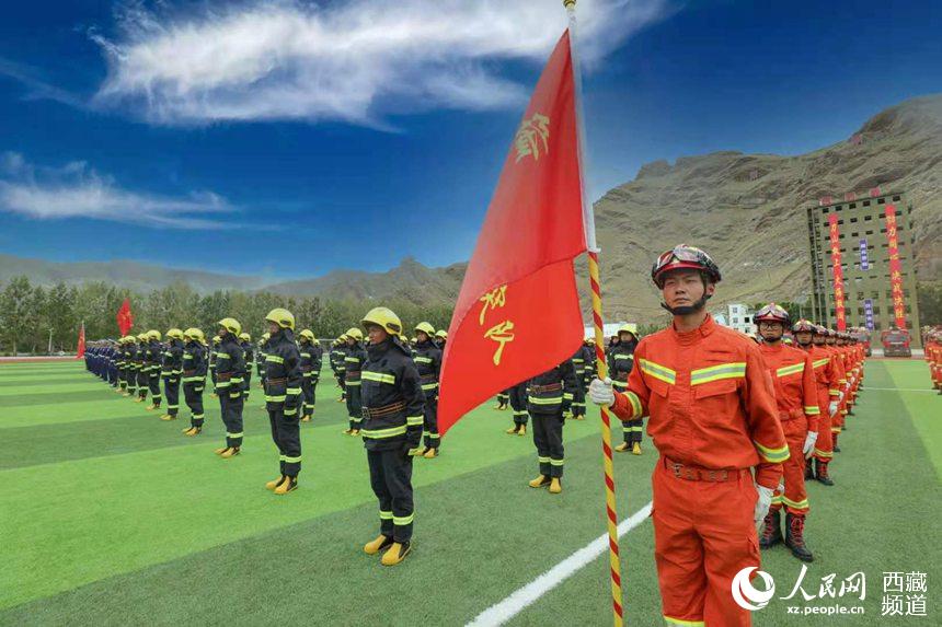 誓師大會現(xiàn)場。 人民網(wǎng) 李海霞 攝