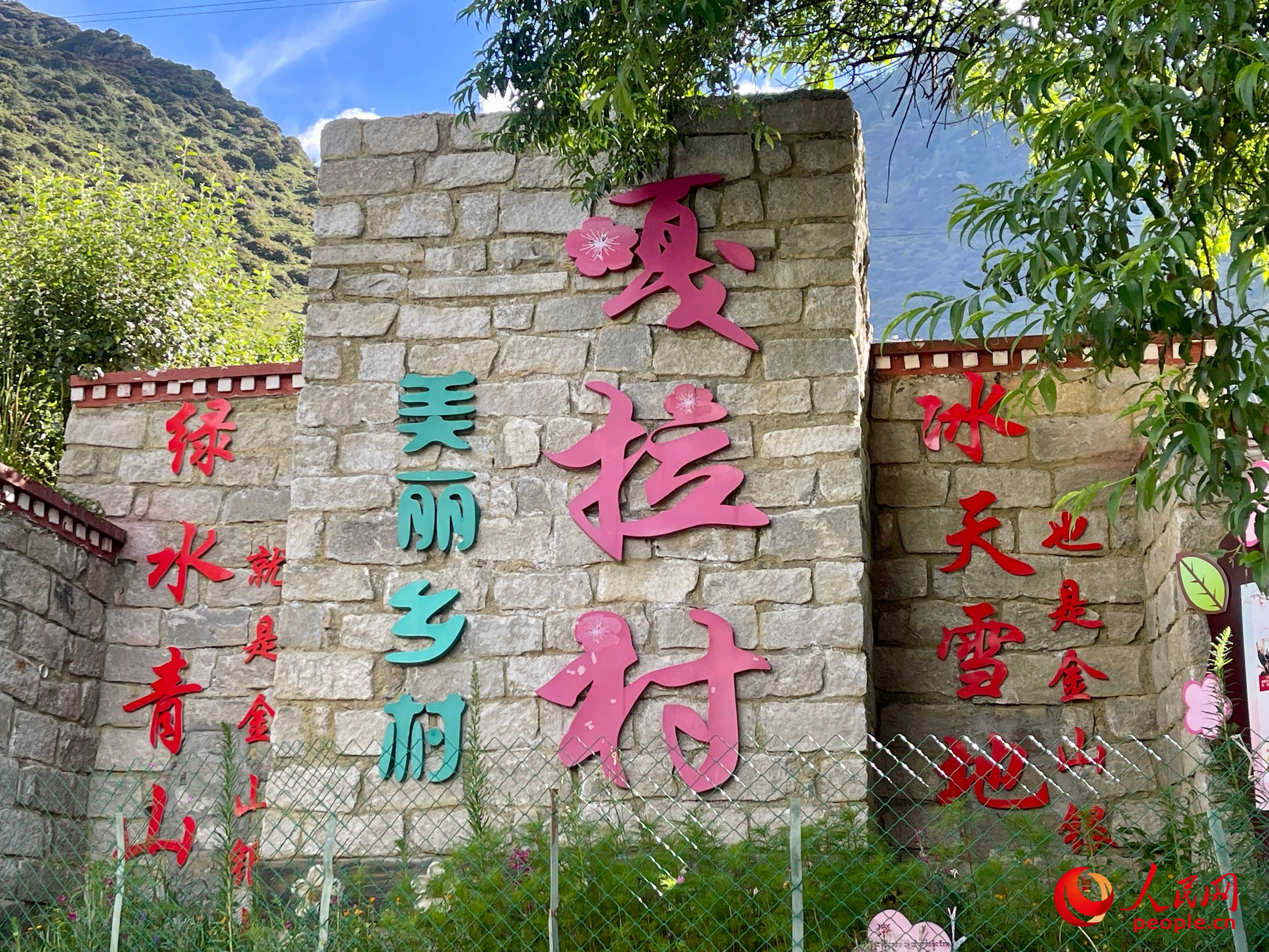 林芝鎮(zhèn)嘎拉村。人民網(wǎng) 周靜圓攝