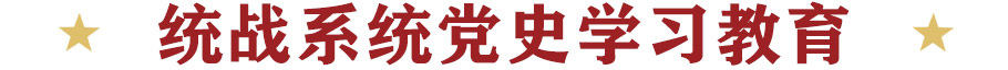 統(tǒng)戰(zhàn)系統(tǒng)黨史學(xué)習(xí)教育